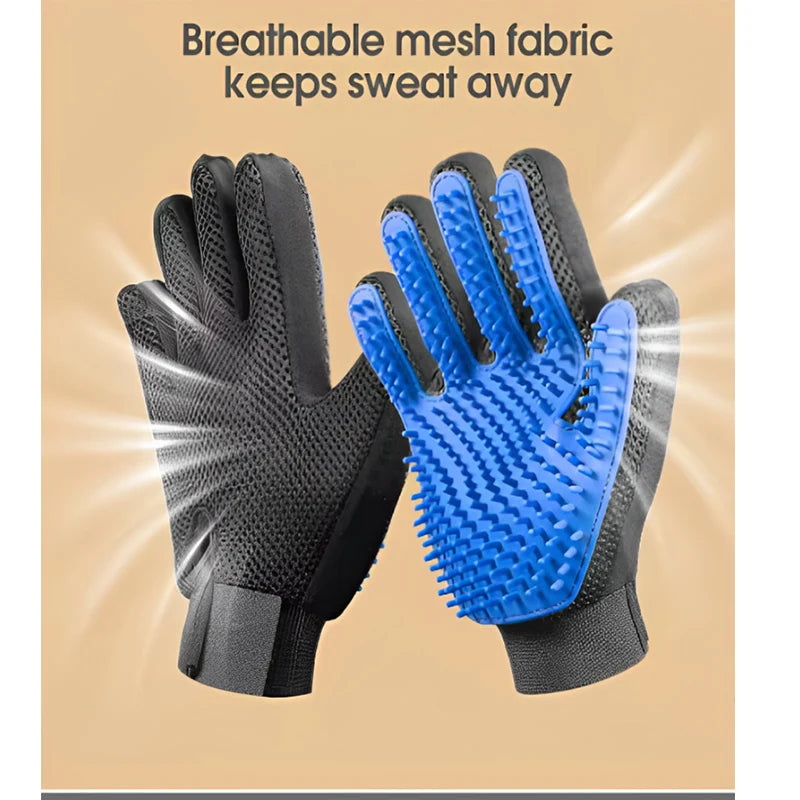 2-Pack Pet Grooming & Deshedding Gloves